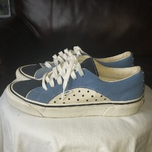 Vans Blue and Cream Sneakers